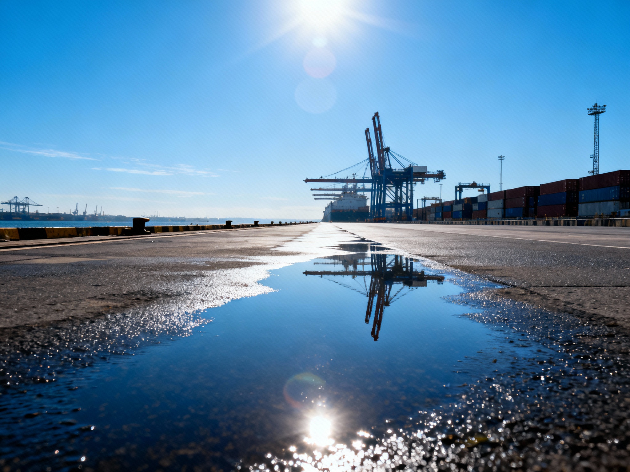 Shipping Port Scene Photo on Lummi