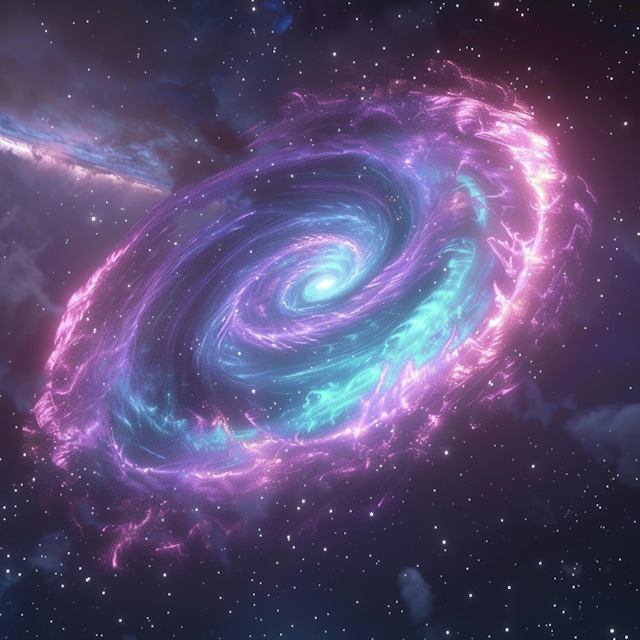 Ethereal Spiral Galaxy