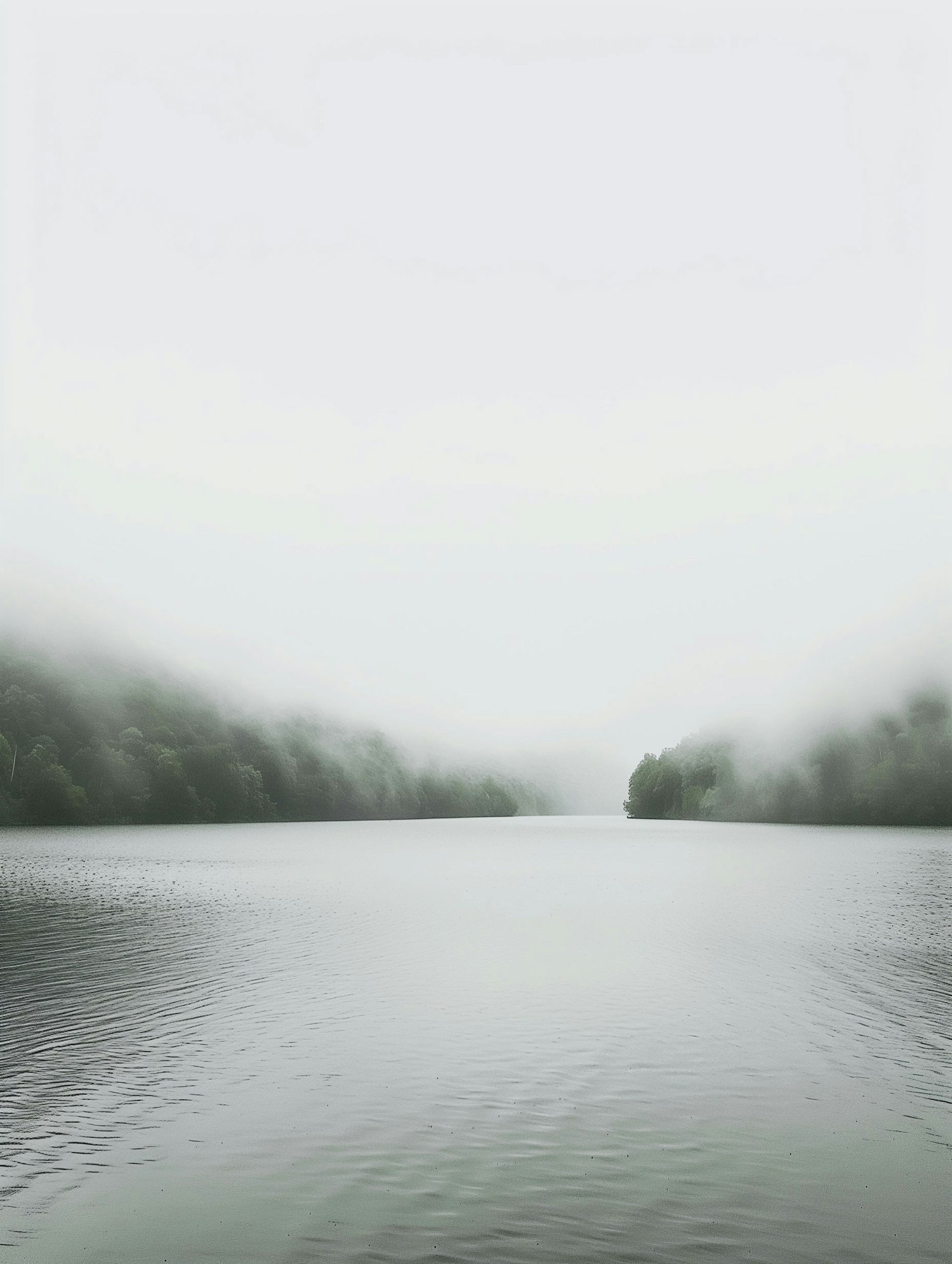 Misty Lake Serenity