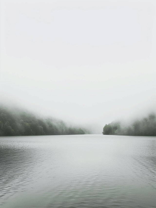 Misty Lake Serenity