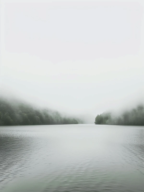 Misty Lake Serenity