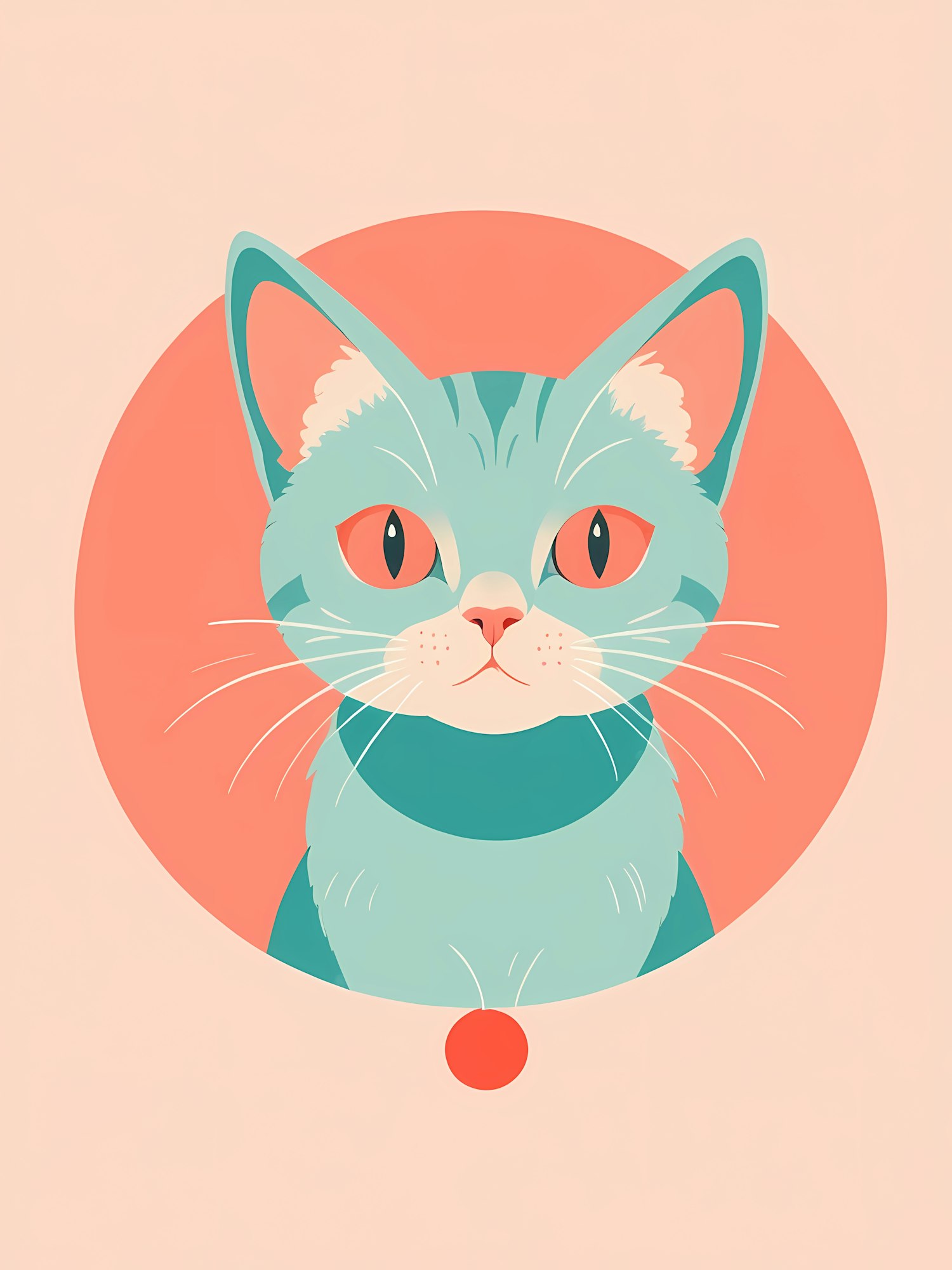 Stylized Cat Illustration