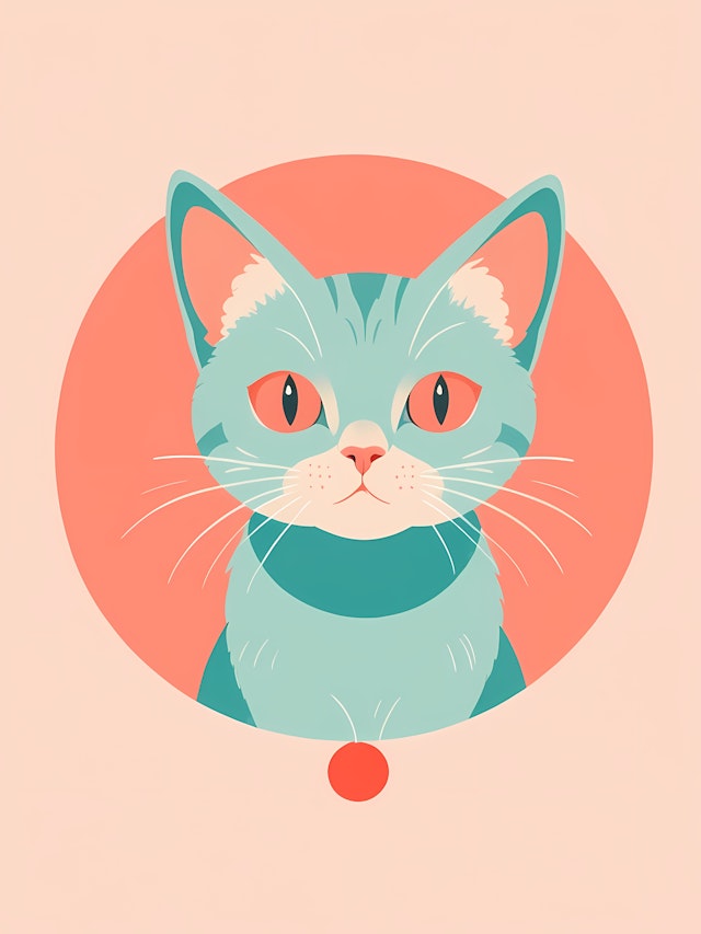 Stylized Cat Illustration