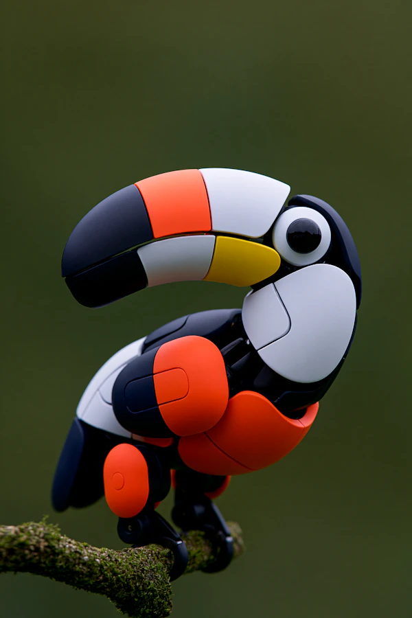 Robotic Toucan Perched