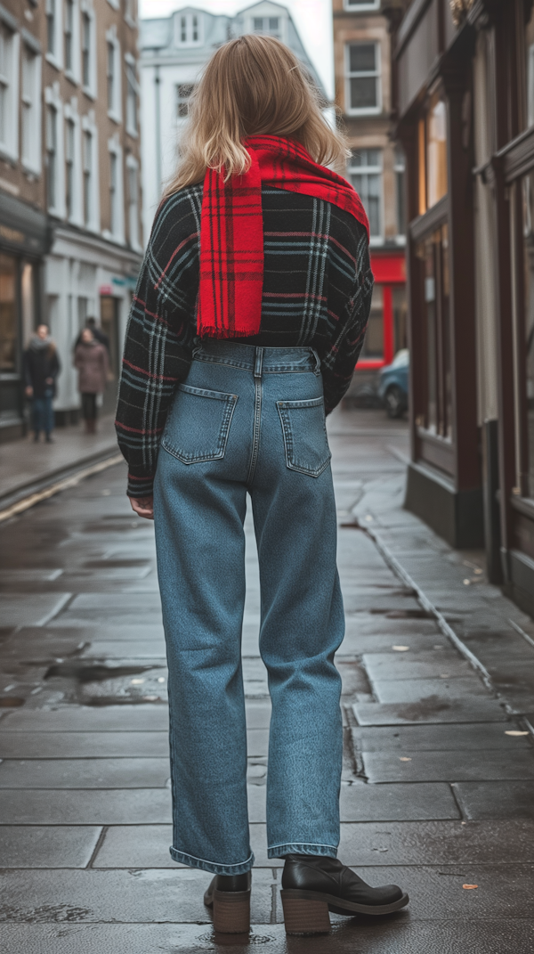 Woman Walking in City