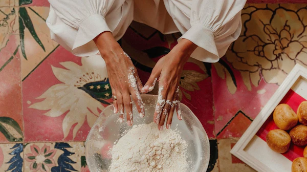 Baking in a Homey Kitchen