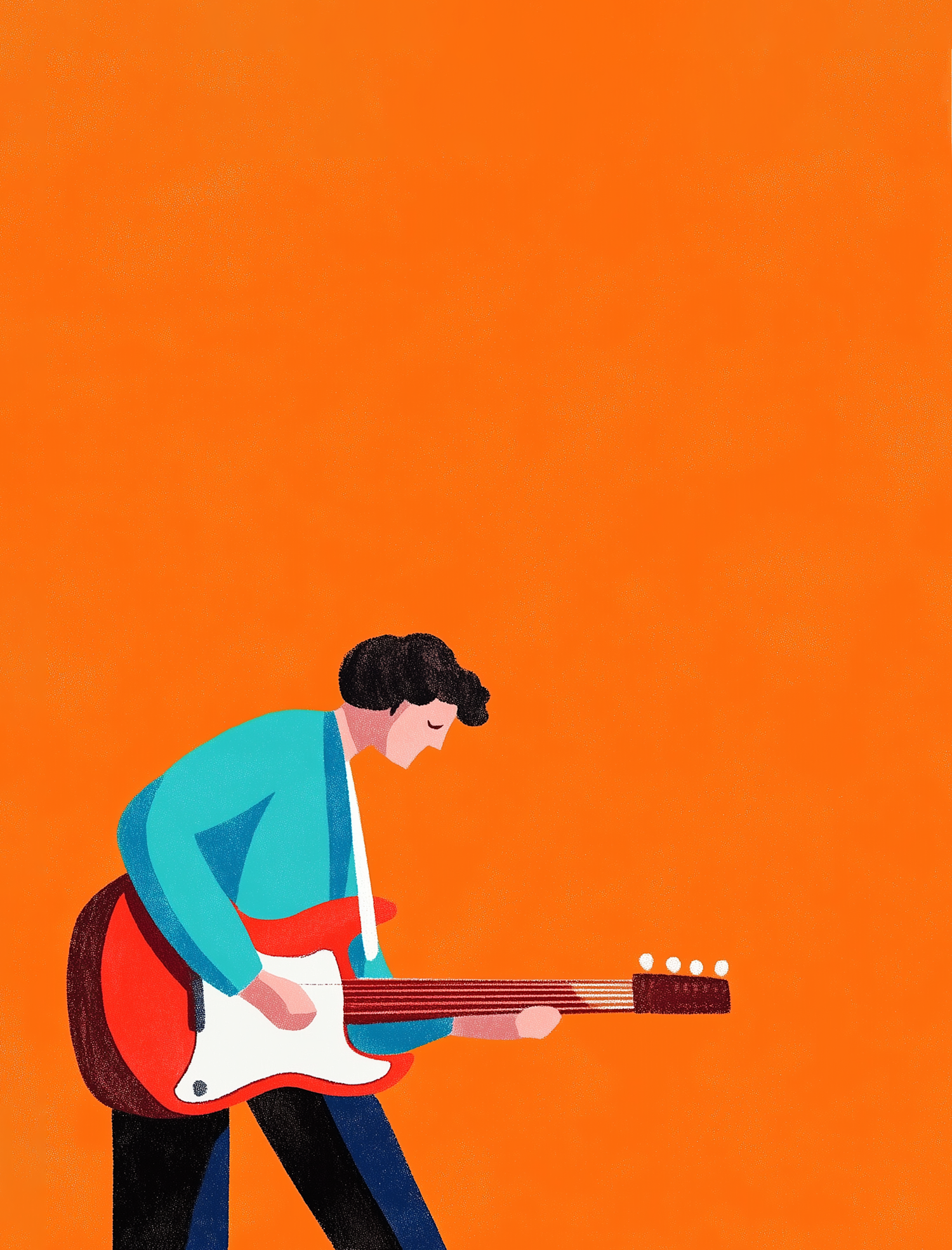 Guitar Player Illustration