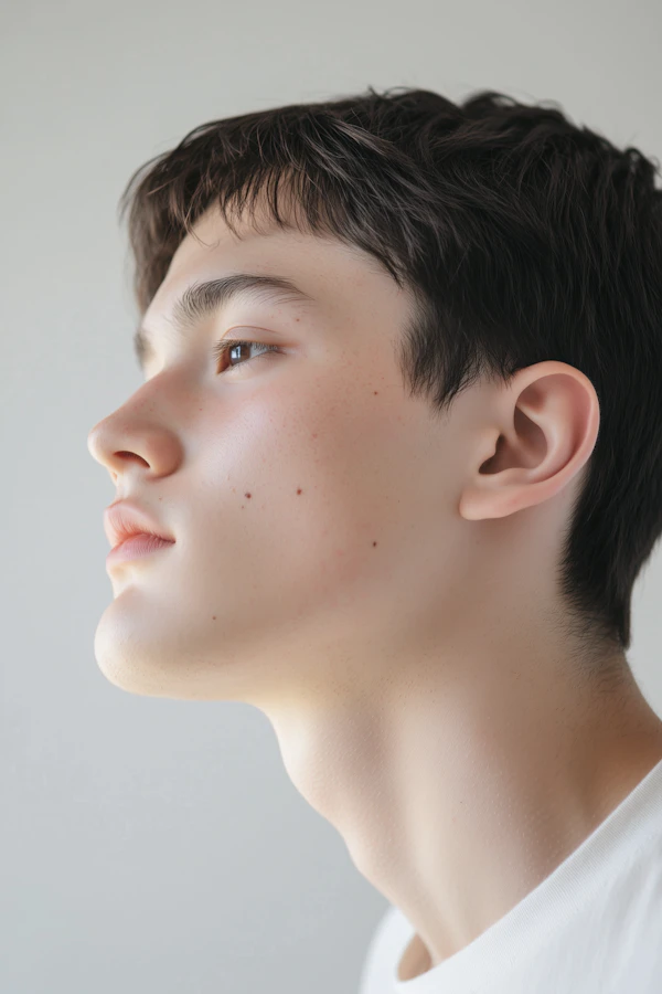 Contemplative Side Profile