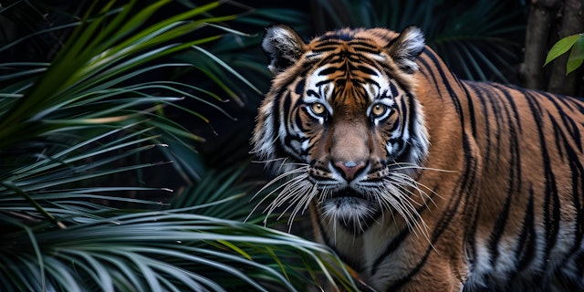 Majestic Tiger in Foliage