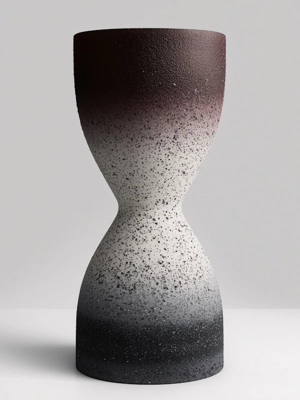 Gradient Hourglass Sculpture