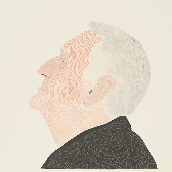 Elderly Man Illustration