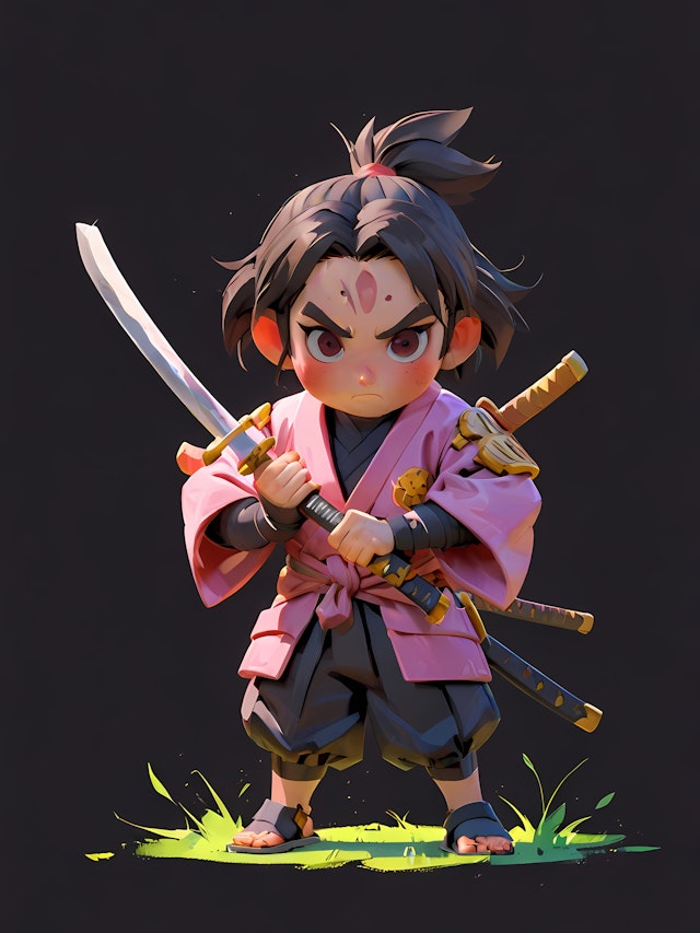 Stylized Samurai Art