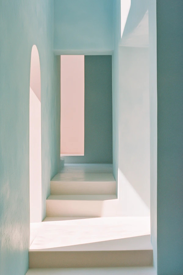 Minimalist Staircase Scene