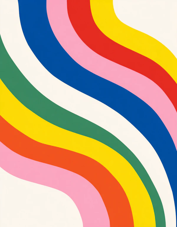 Abstract Wavy Lines