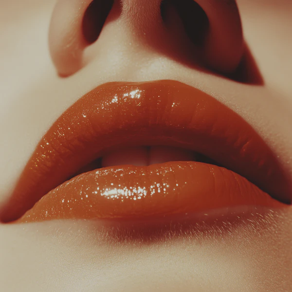 Glossy Orange Lips