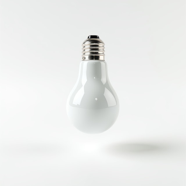 Suspended Light Bulb