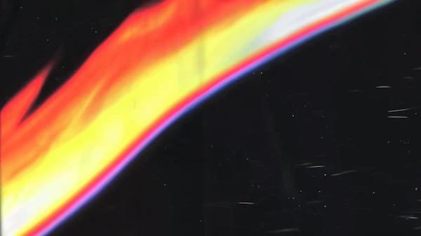 Multicolored Light Streak