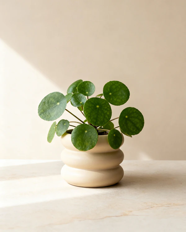 Pilea in Ceramic Pot
