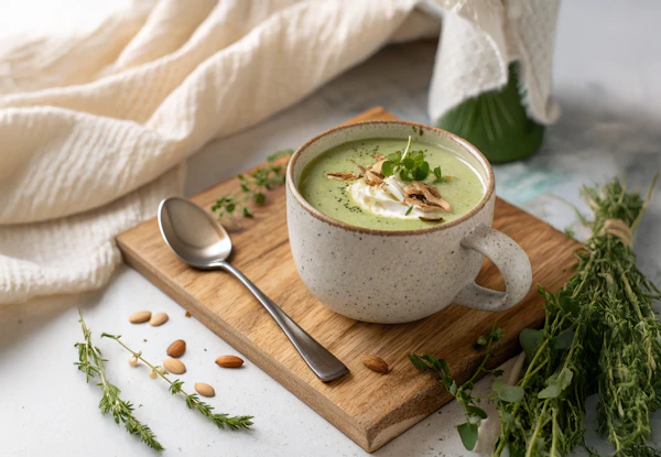 Creamy Green Soup Bowl