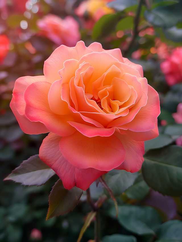 Vibrant Gradient Rose