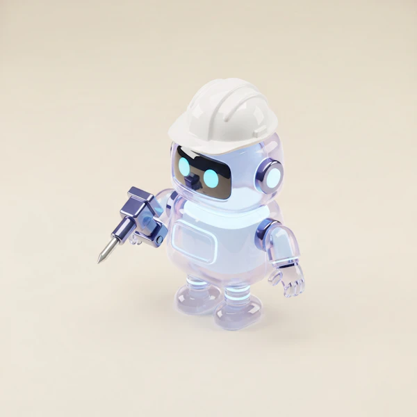 Futuristic Robot Worker