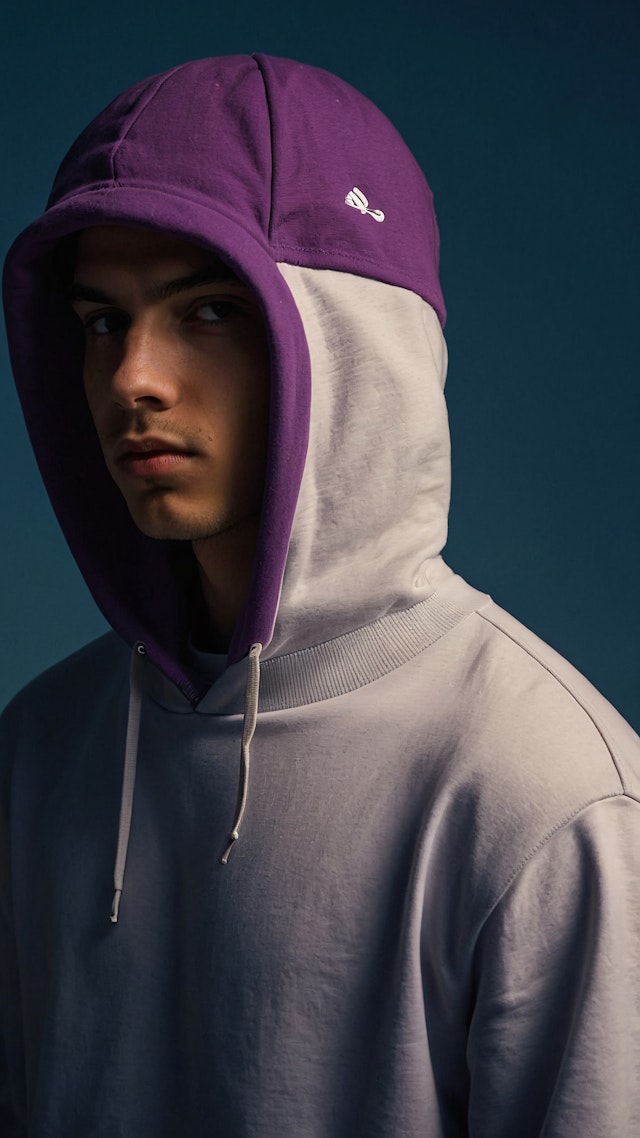 Contemplative Hoodie Portrait