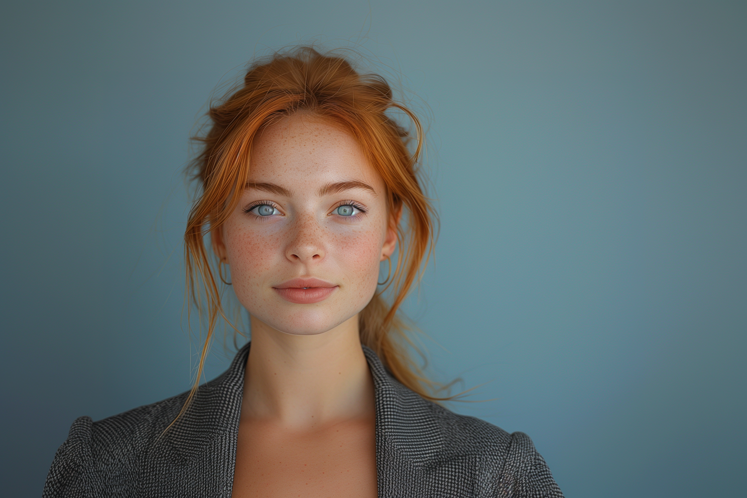 Serene Redhead Portrait