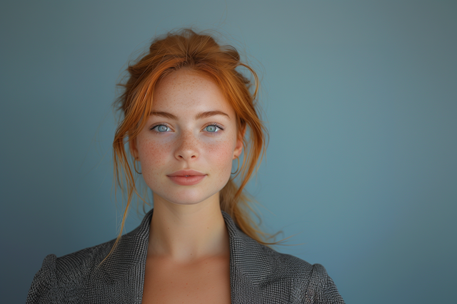 Serene Redhead Portrait