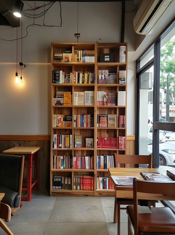 Cozy Bookstore Corner