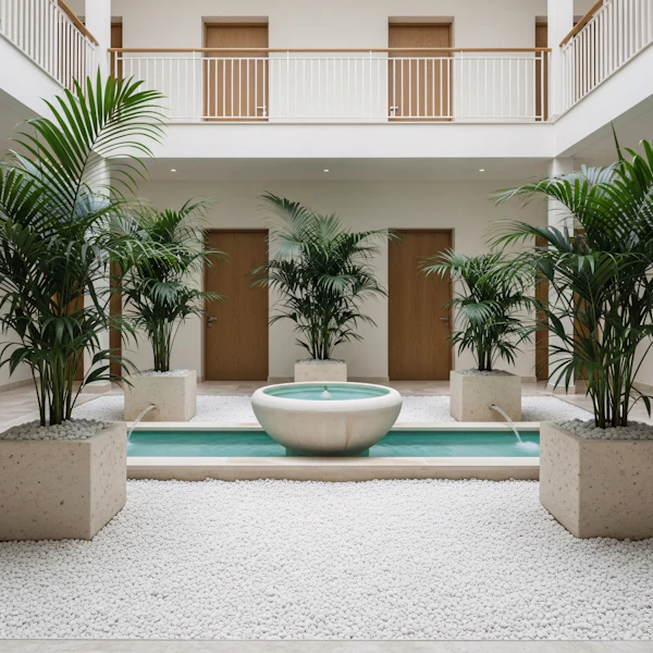 Serene Indoor Courtyard