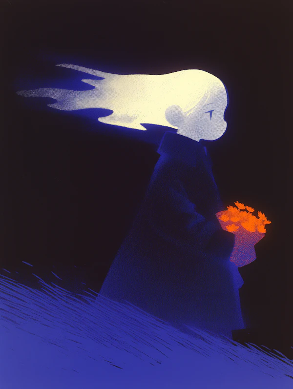Glowing Figure Art