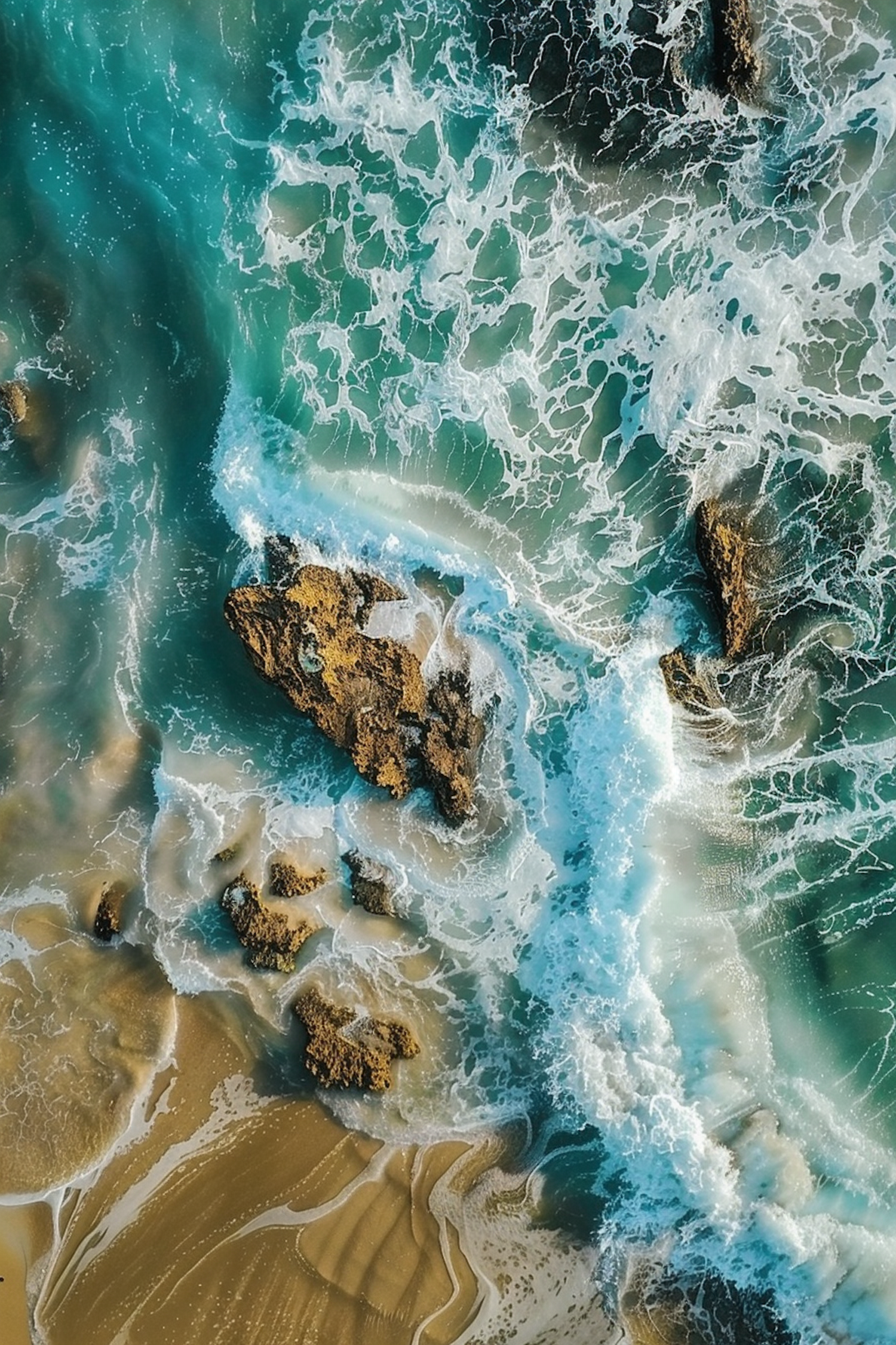 Aerial Coastal Serenity