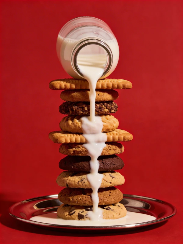 Milk and Cookies Cascade