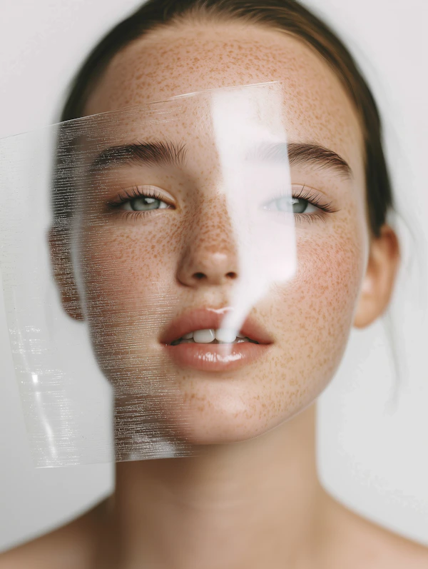 Freckled Portrait Art