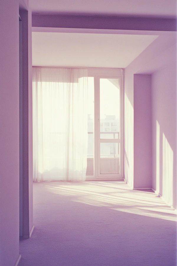 Minimalist Lavender Room