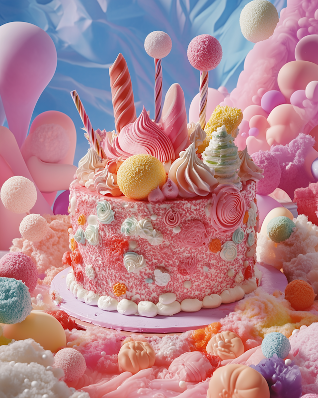 Whimsical Fantasy Cake