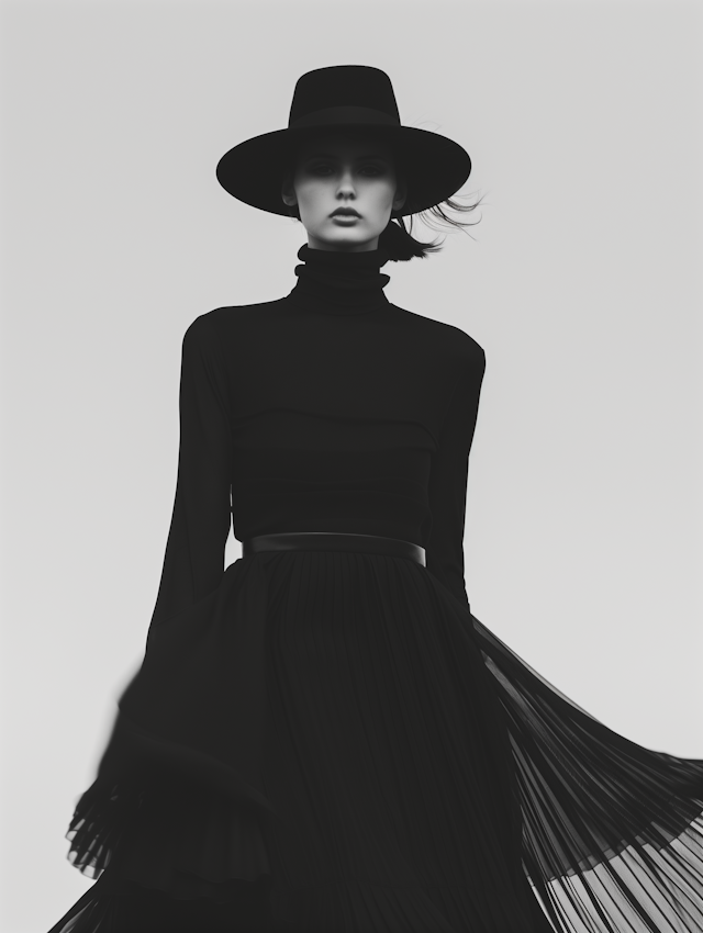 Elegant Woman in Black