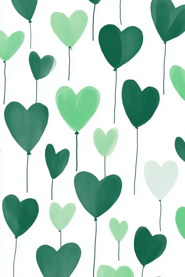 Heart Balloons Pattern