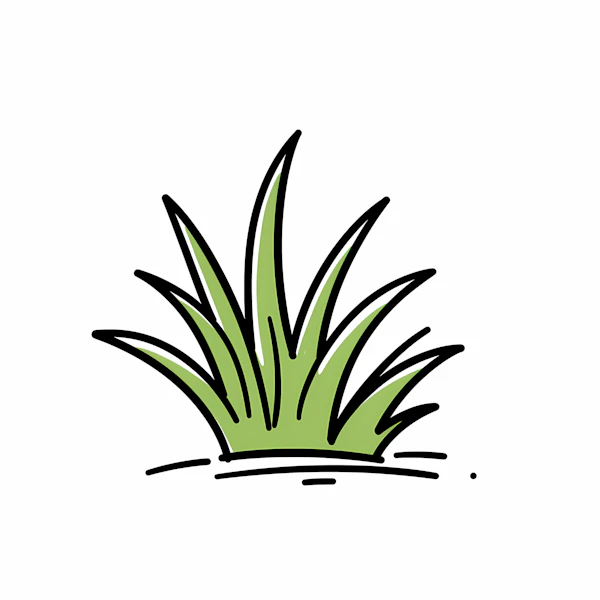 Cartoon Grass Tuft