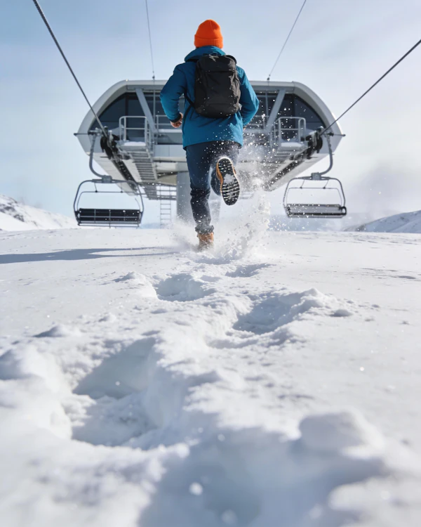 Snowy Ski Lift Scene