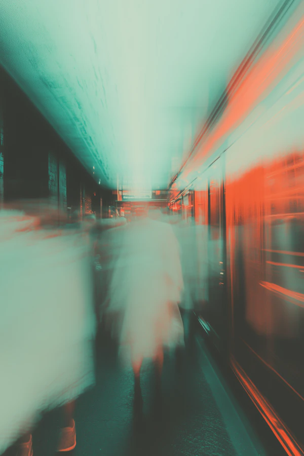 Surreal Subway Scene