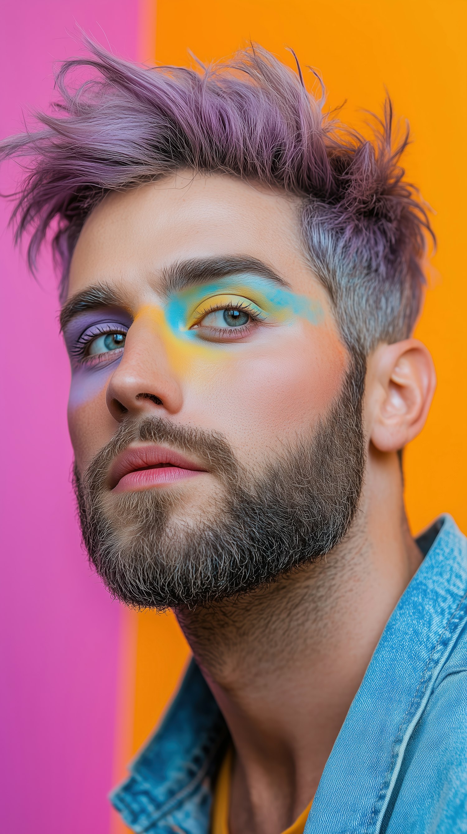 Colorful Makeup and Fashion Portrait