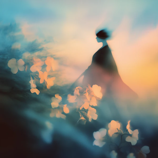 Ethereal Sunset Scene