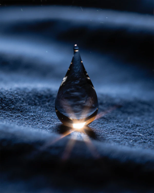 Glowing Water Droplet