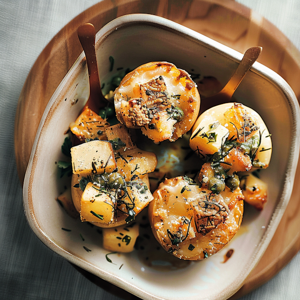 Grilled Scallops with Herbs