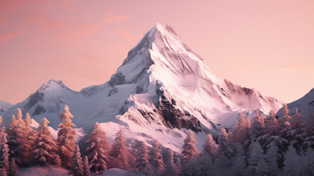 Alpenglow Majesty at Dawn