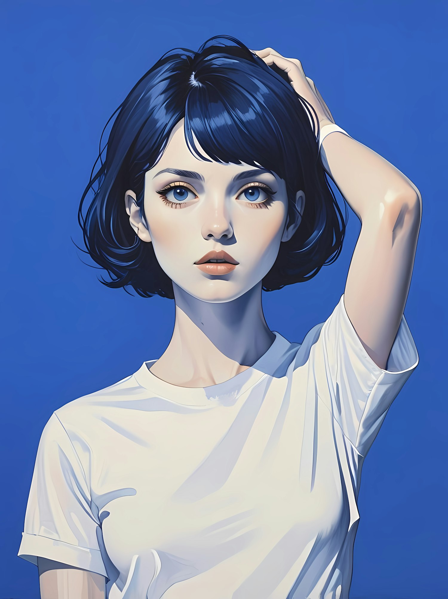 Blue Serenity Portrait