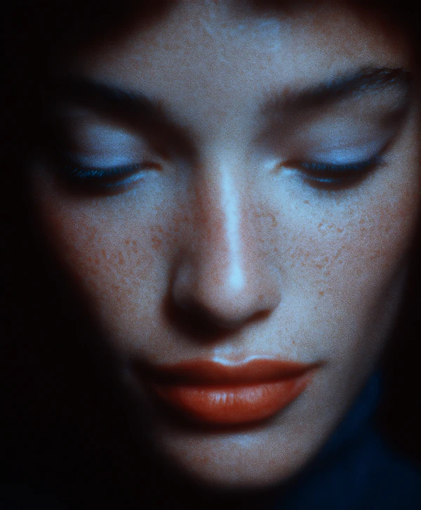 Serene Face Close-Up