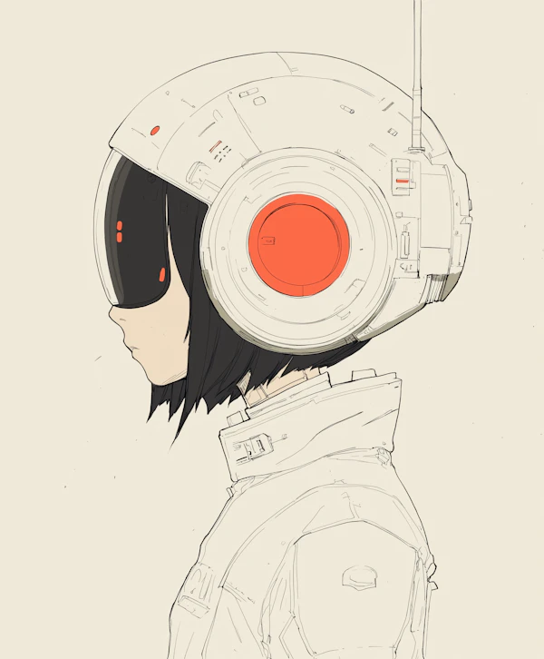 Futuristic Helmet and Suit
