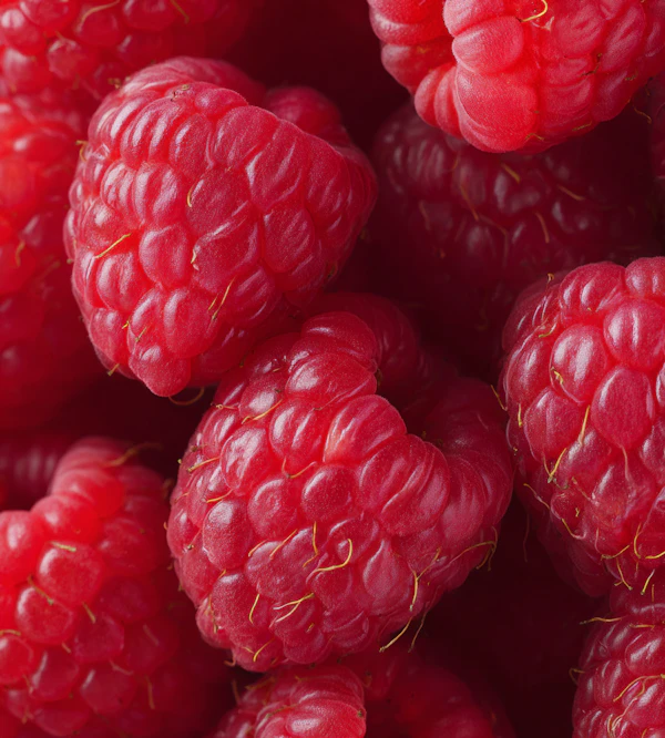 Close-Up of Raspberries